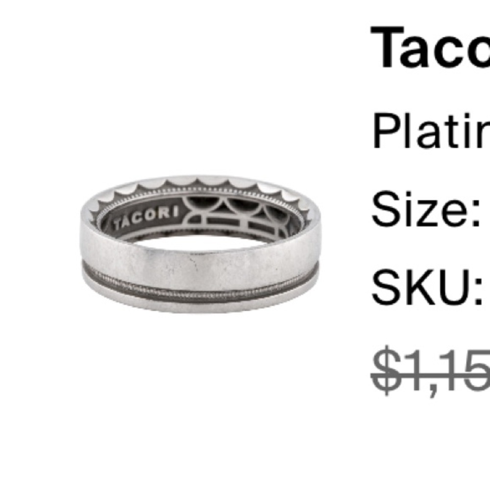 Tacori Platinum Wedding Band